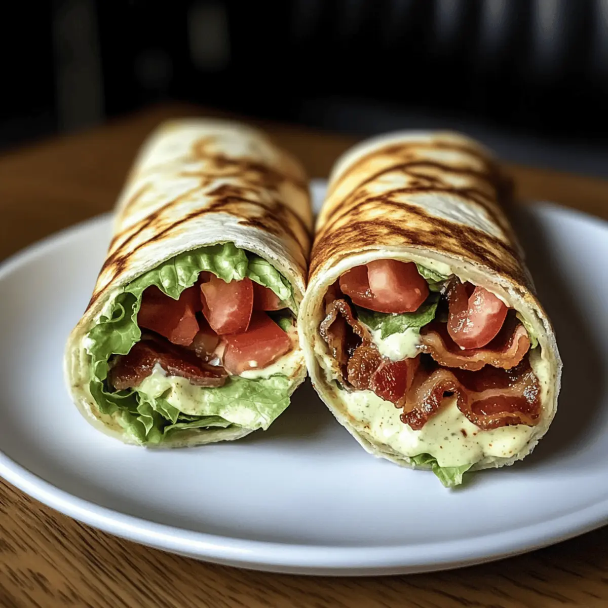 Gourmet BLT Wraps with Secret Sauce