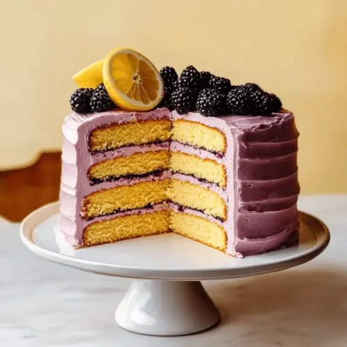 Lemon and Blackberry Stripe Cake – Delight in Every Slice 14 Lemon and Blackberry Stripe Cake