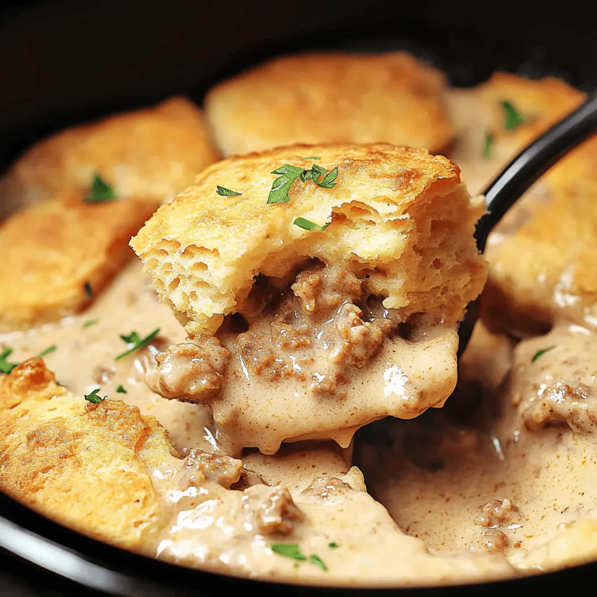 Sausage Gravy Casserole