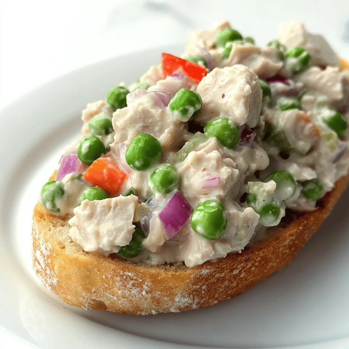 Tuna Salad with Peas