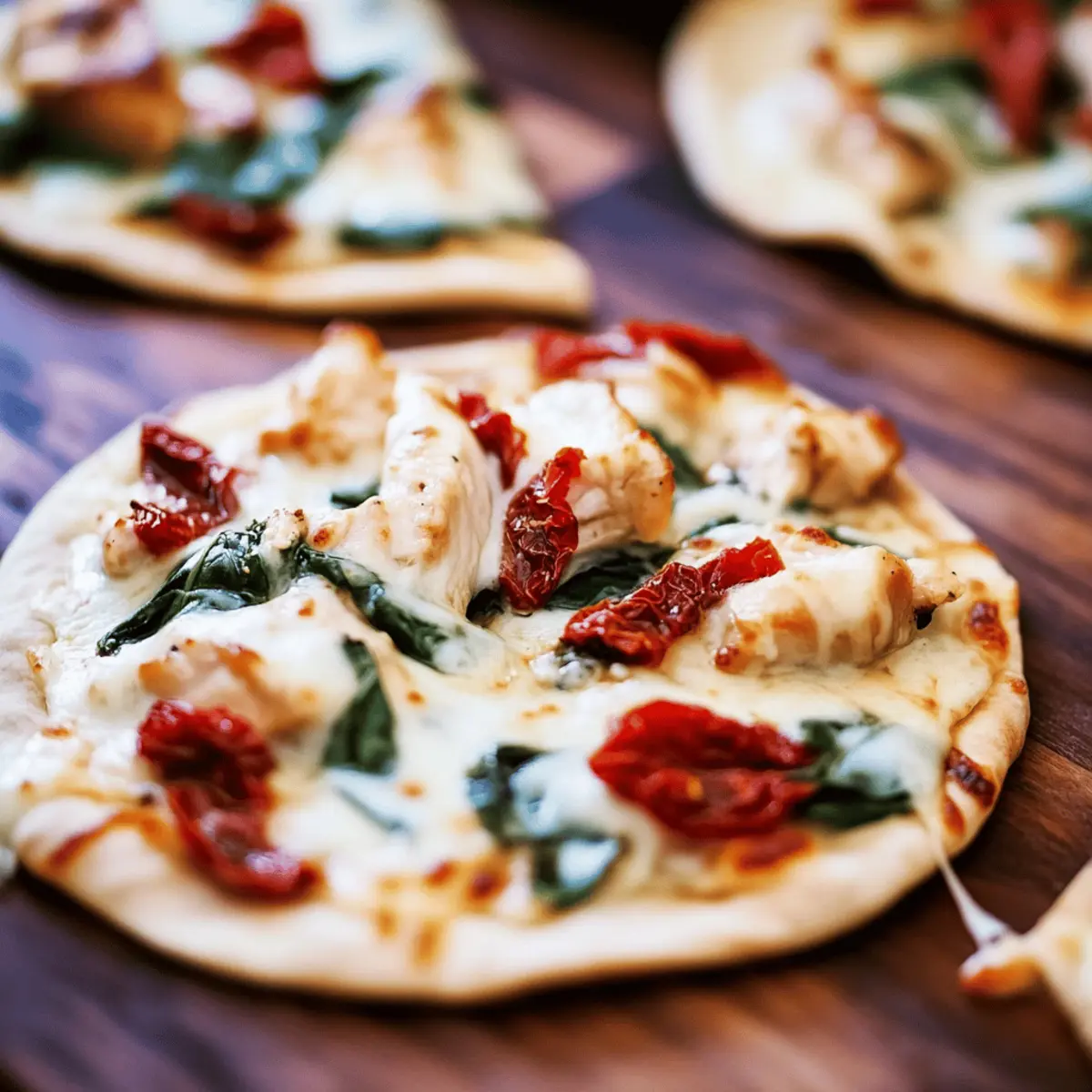 Tuscan Garlic Chicken Pita Pizzas cu7mni