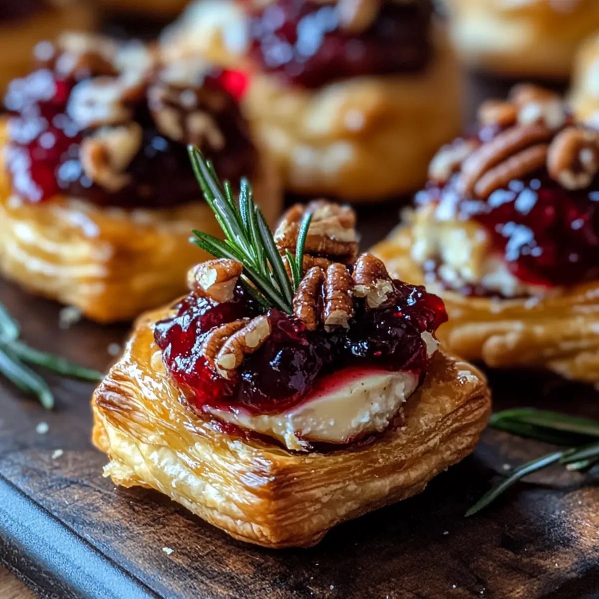 Baked Cranberry Brie Bites
