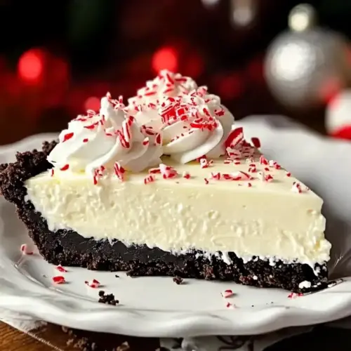 White Chocolate Peppermint Pie