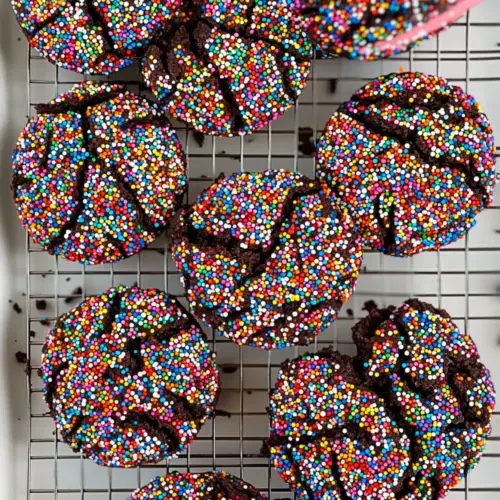 Chewy Chocolate Sprinkle Cookies Ready in 30 Minutes 2 Chocolate Sprinkle Cookies