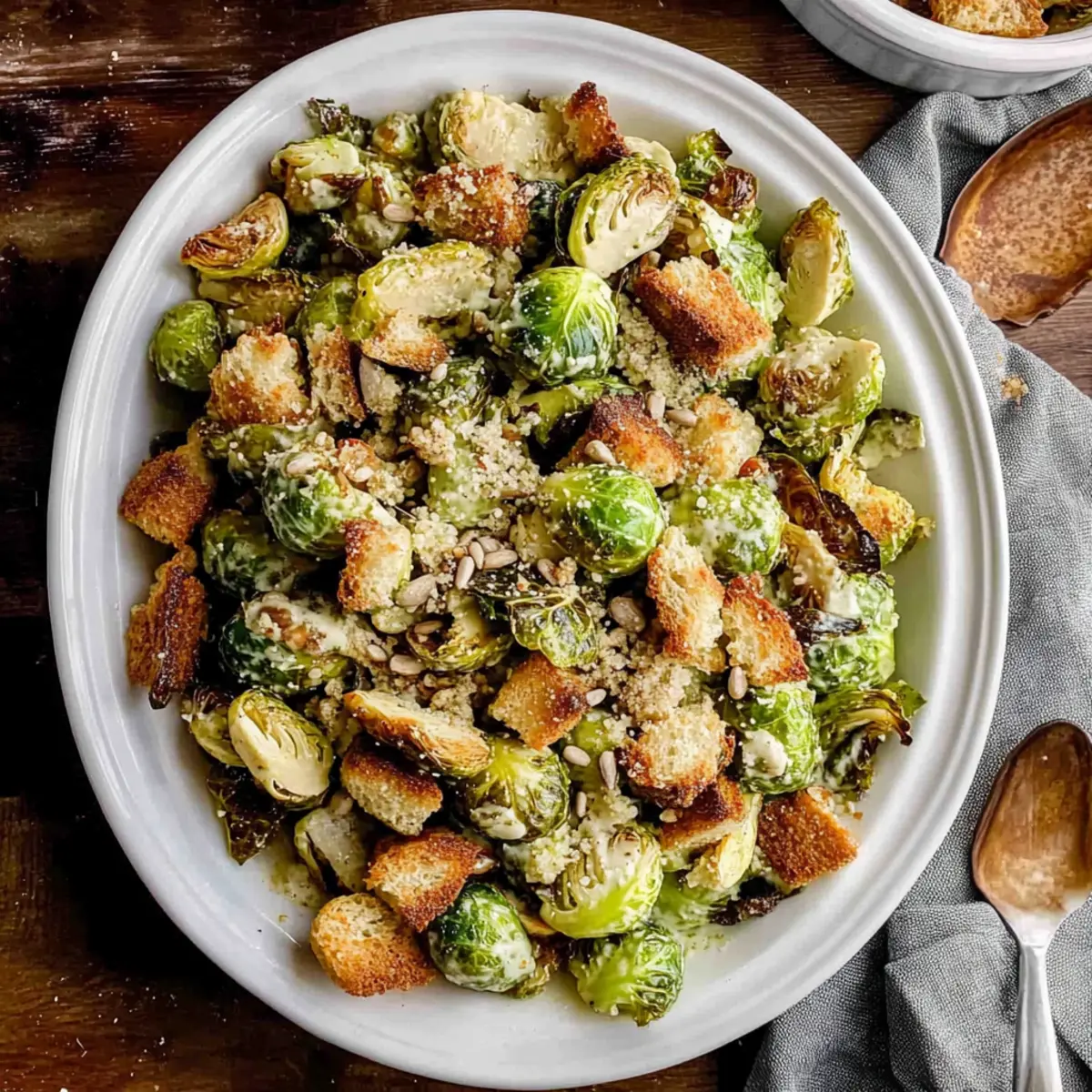 Delicious Roasted Brussels Sprouts Caesar Salad You'll Love 3 bf667f58 2bcb 4488 b30d 1c32062930efbr tbwejd