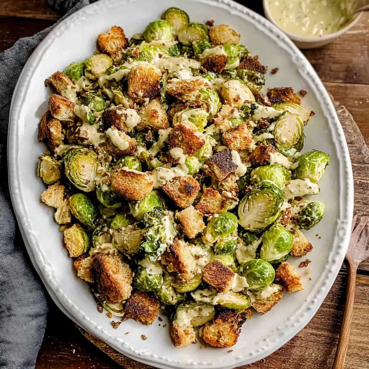 Delicious Roasted Brussels Sprouts Caesar Salad You'll Love 1 bf667f58 2bcb 4488 b30d