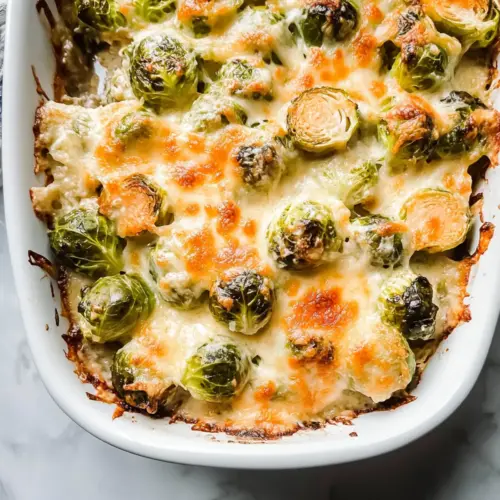 Garlicky Creamy Brussels Sprouts Au Gratin for Cozy Gatherings 3 Garlicky Creamy Brussels Sprouts Au Gratin