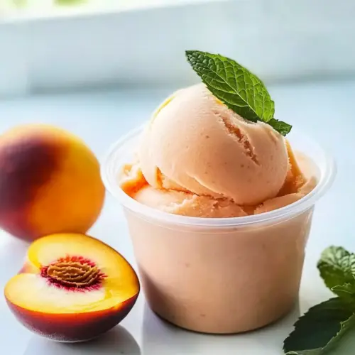 Ninja Creami Fresh Peach Sorbet