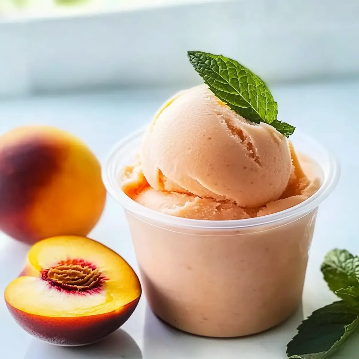 Ninja Creami Fresh Peach Sorbet