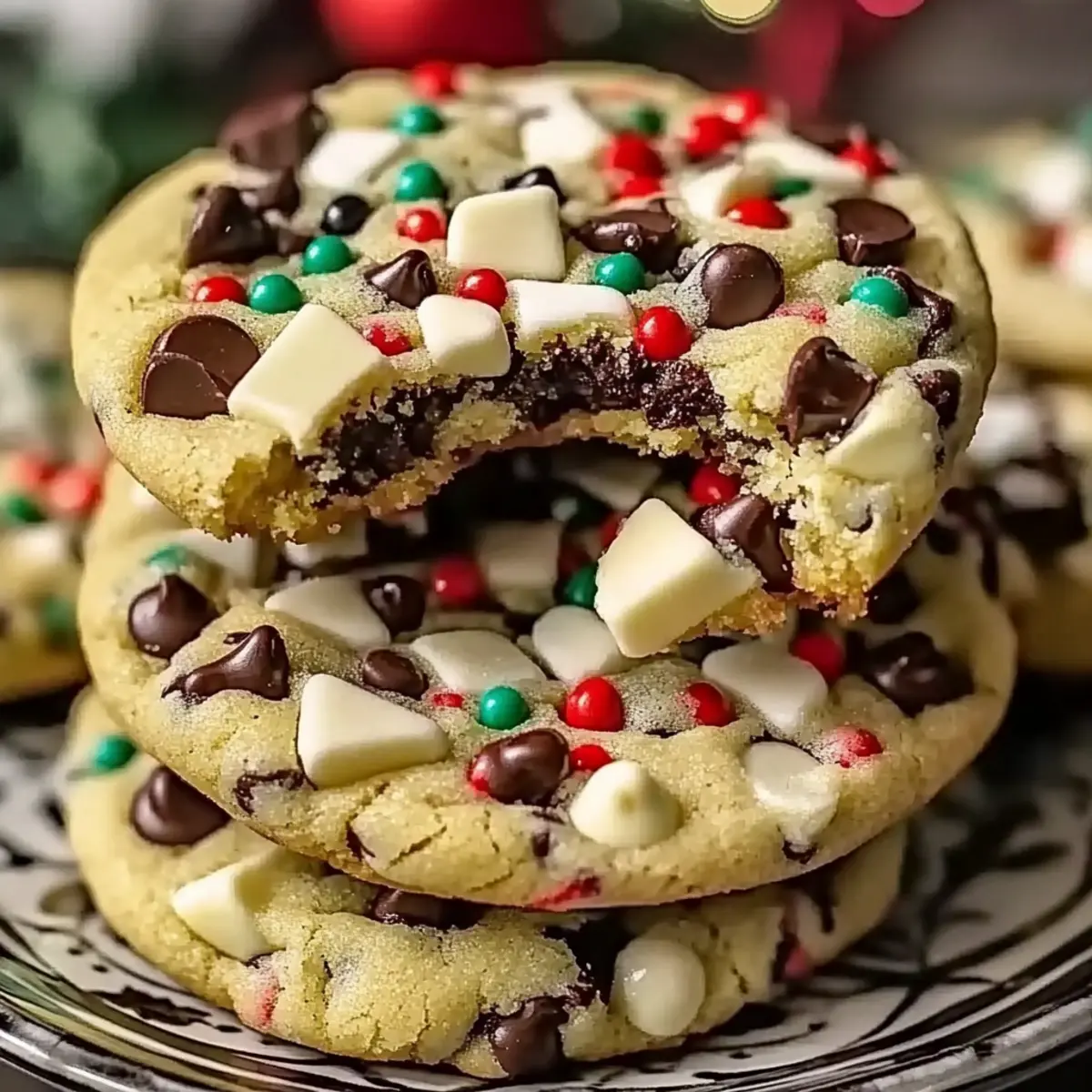 Chewy Chocolate Chip Christmas Cookies for Holiday Joy 4 Chocolate Chip Christmas Cookies
