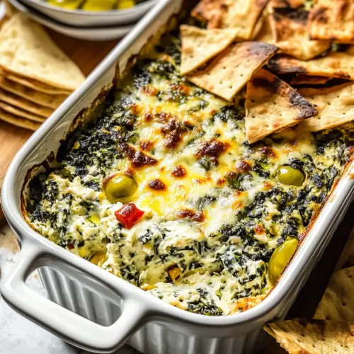 Spinach and Pepperoncini Baked Feta Dip: Creamy Flavor Awaits 3 Spinach and Pepperoncini Baked Feta Dip