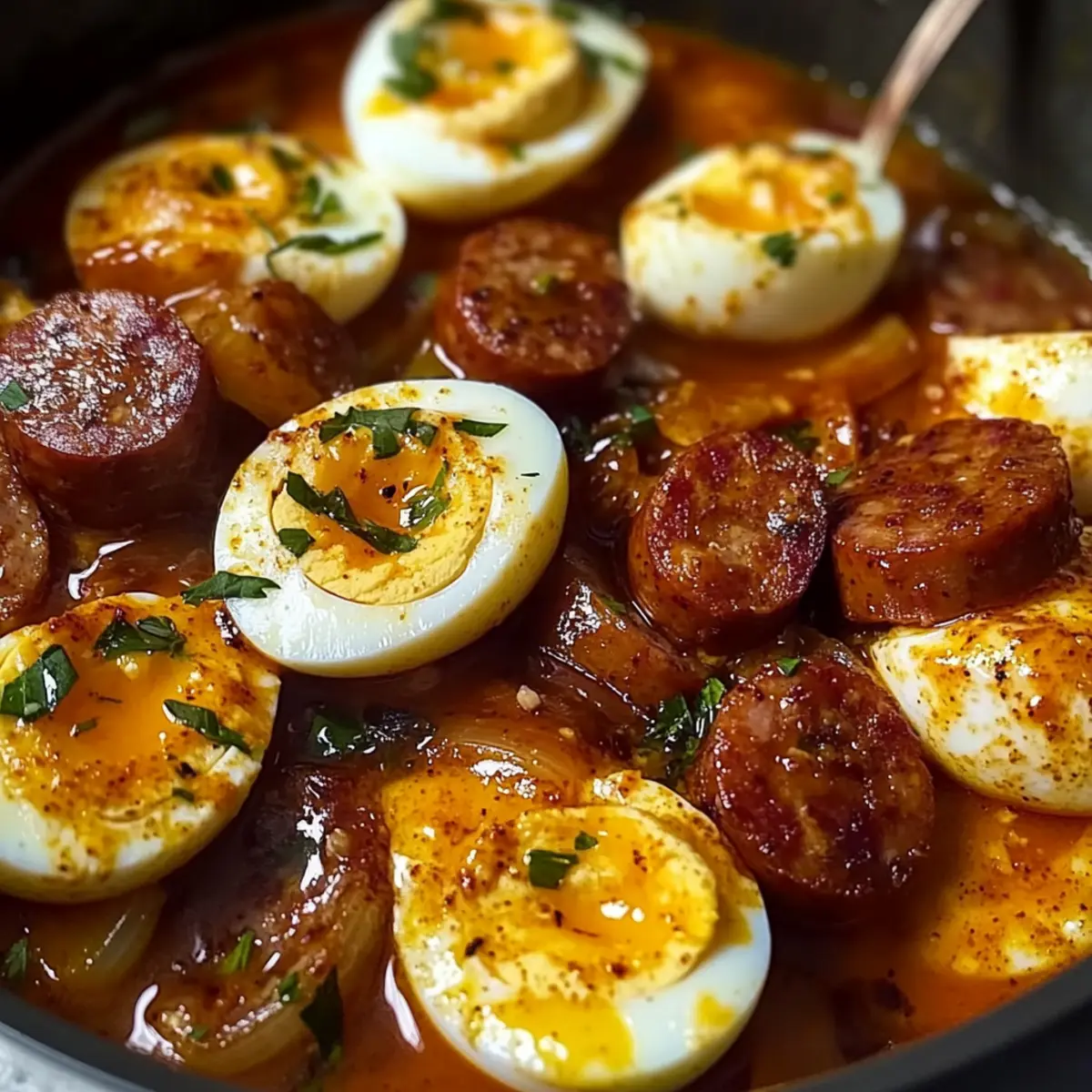 Egg Boil with Sausage
