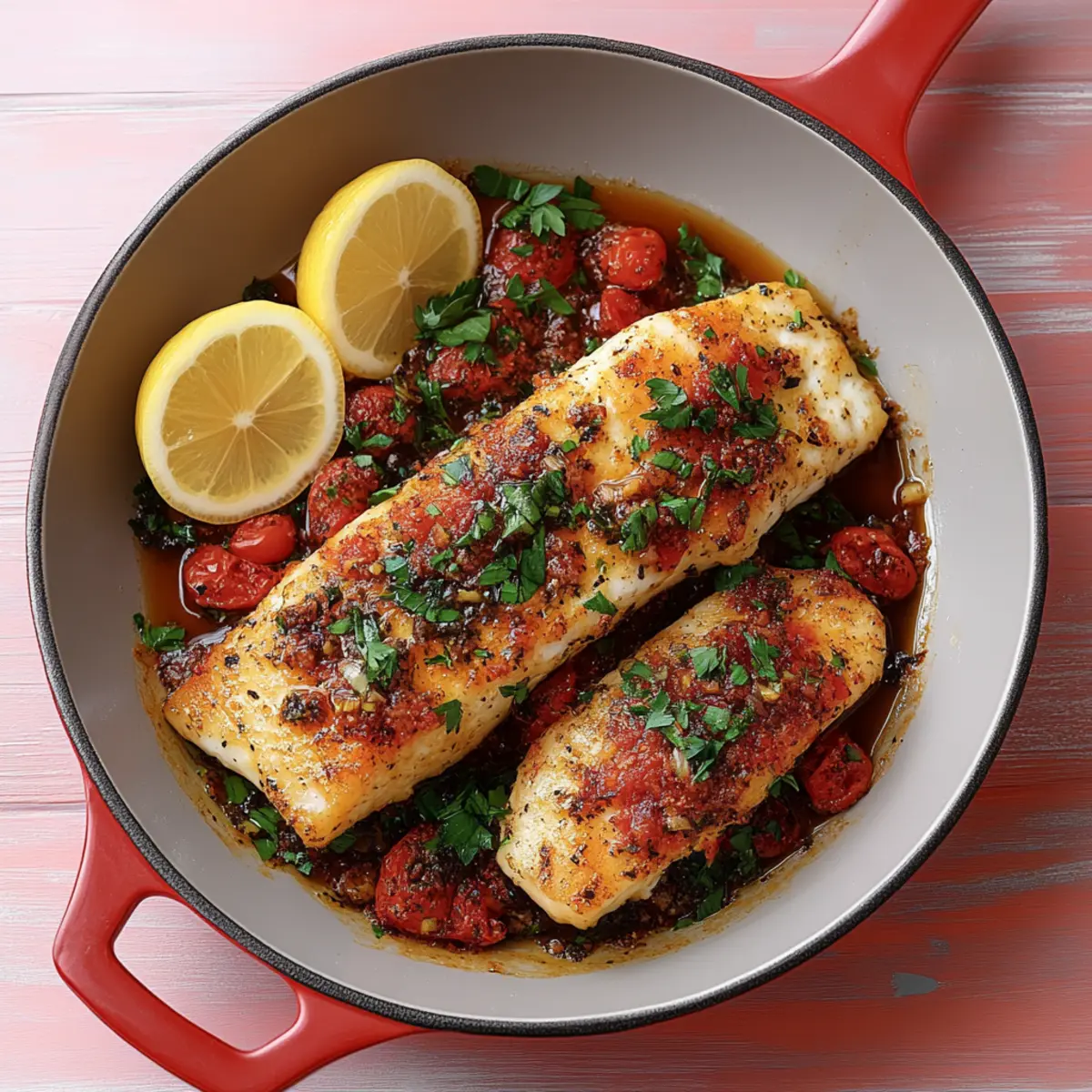 Baked Old Bay Garlic Butter Cod