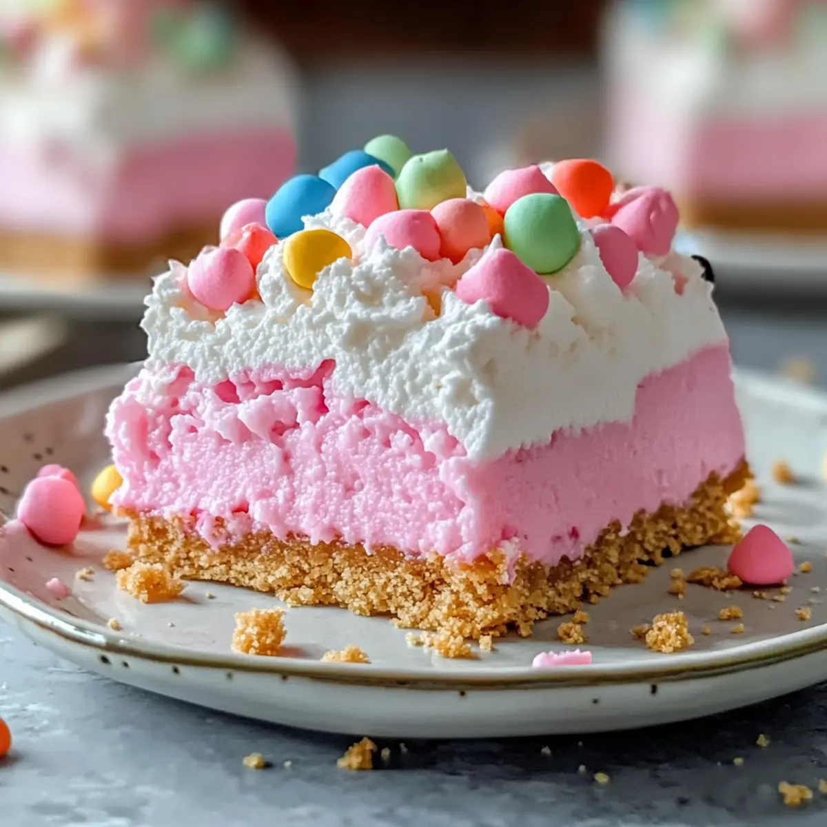 Bubblegum Cloud Slice Dessert