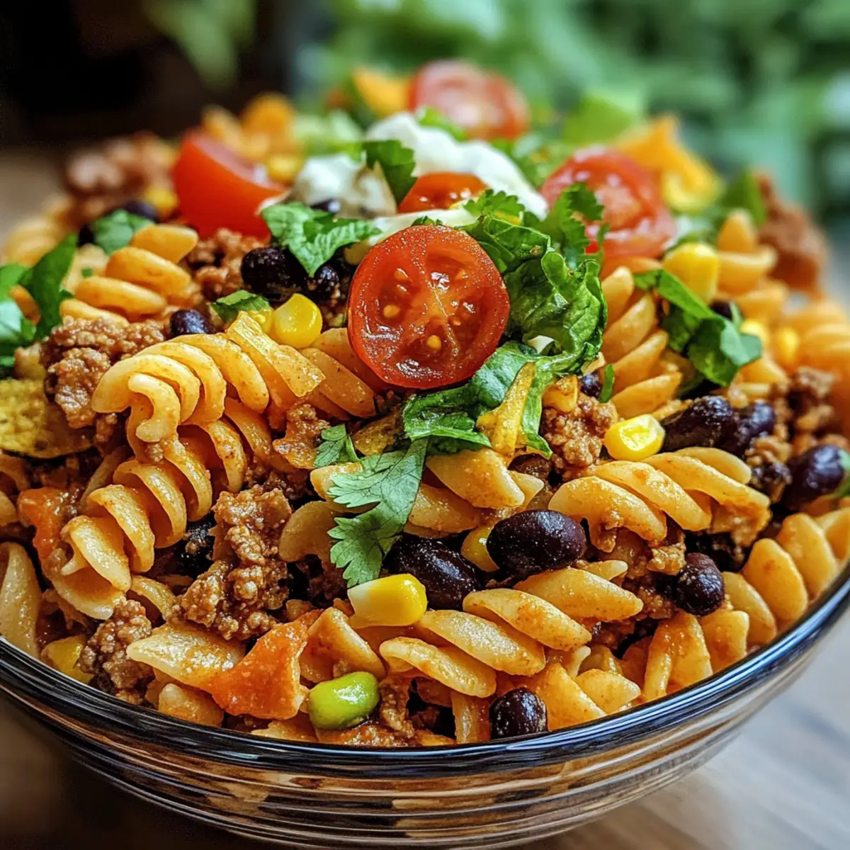 Taco Pasta Salad: A Colorful Twist on Taco Night 4 Taco Pasta Salad