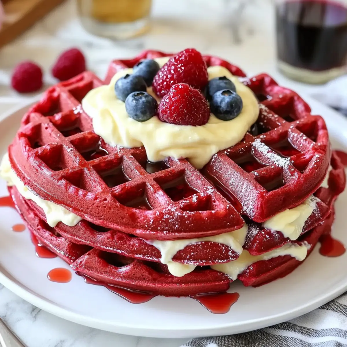 Red Velvet Waffles