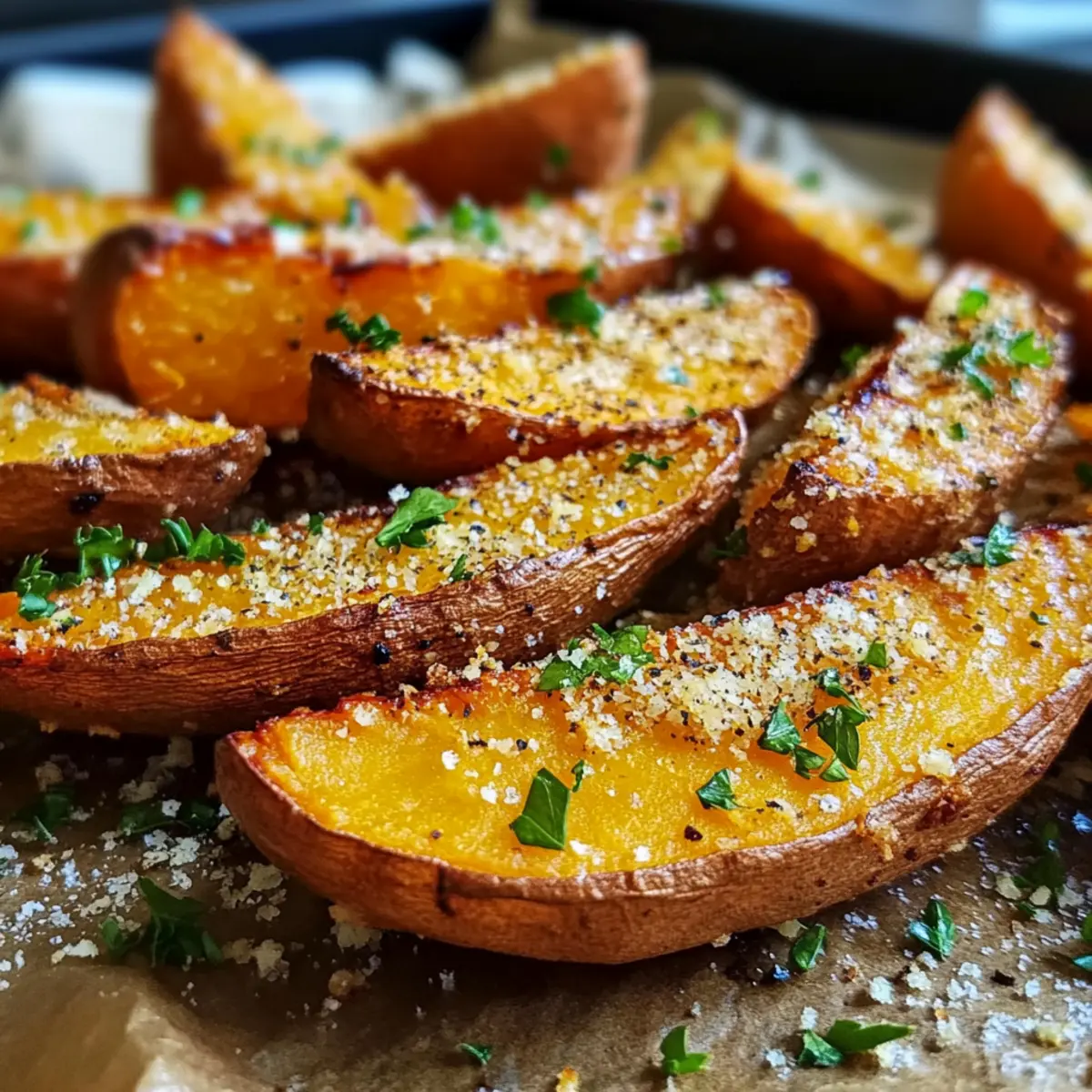Crispy Garlic Parmesan Sweet Potato Wedges You'll Love 1 33eea905 bc48 4525 835b
