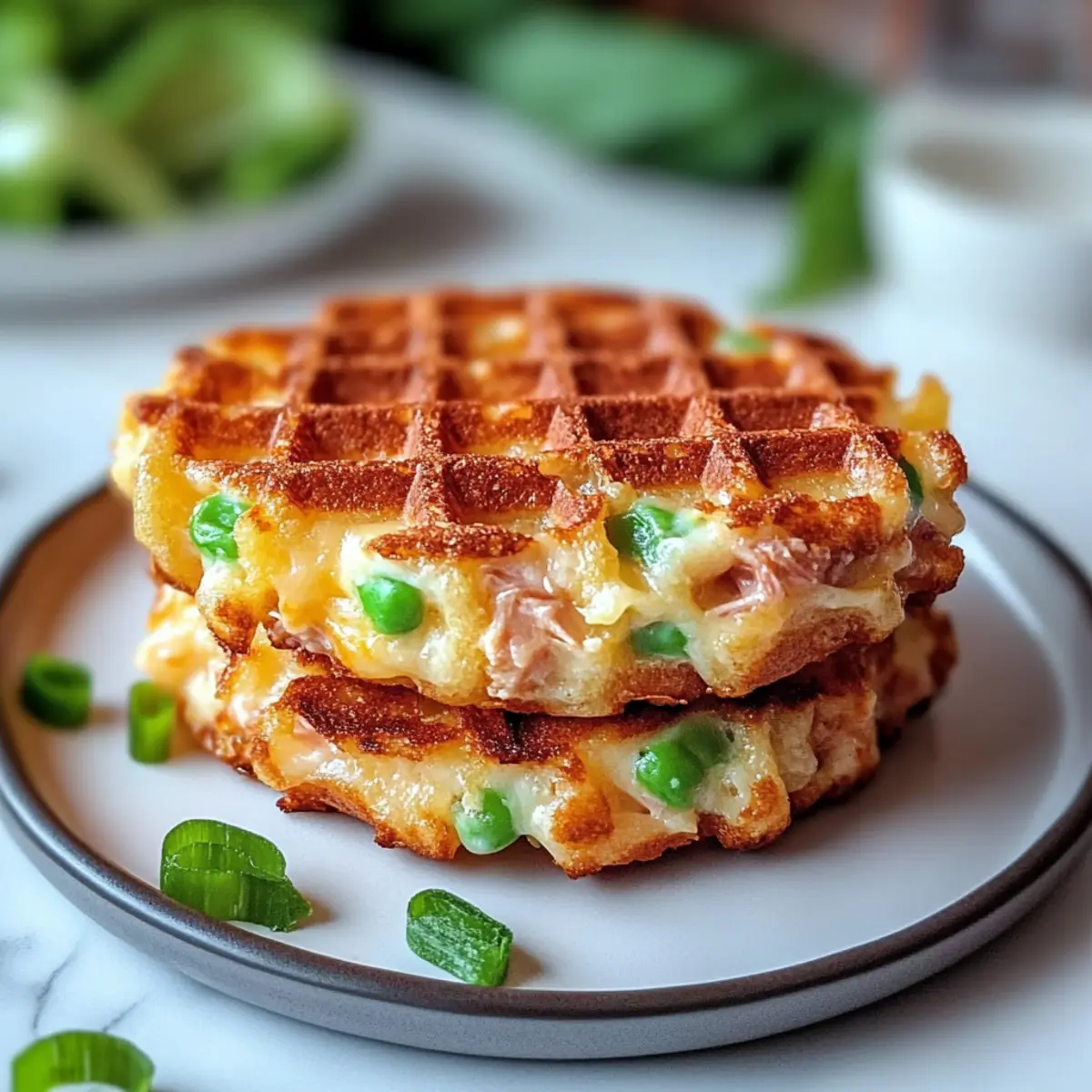 Savory Tuna Melt Chaffle