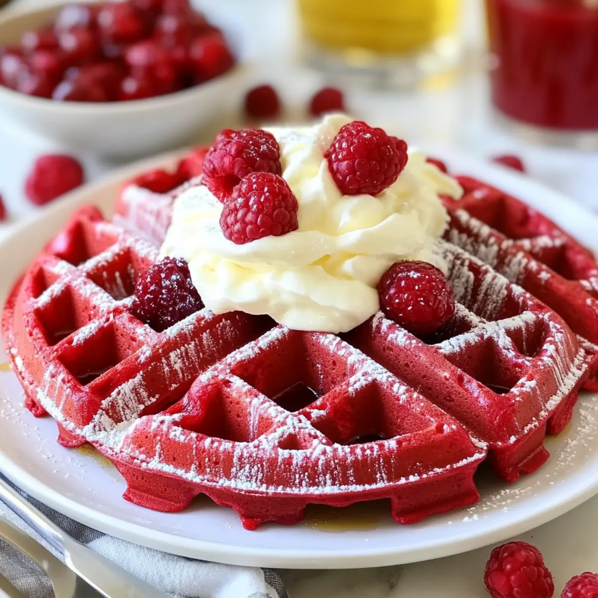 Red Velvet Waffles