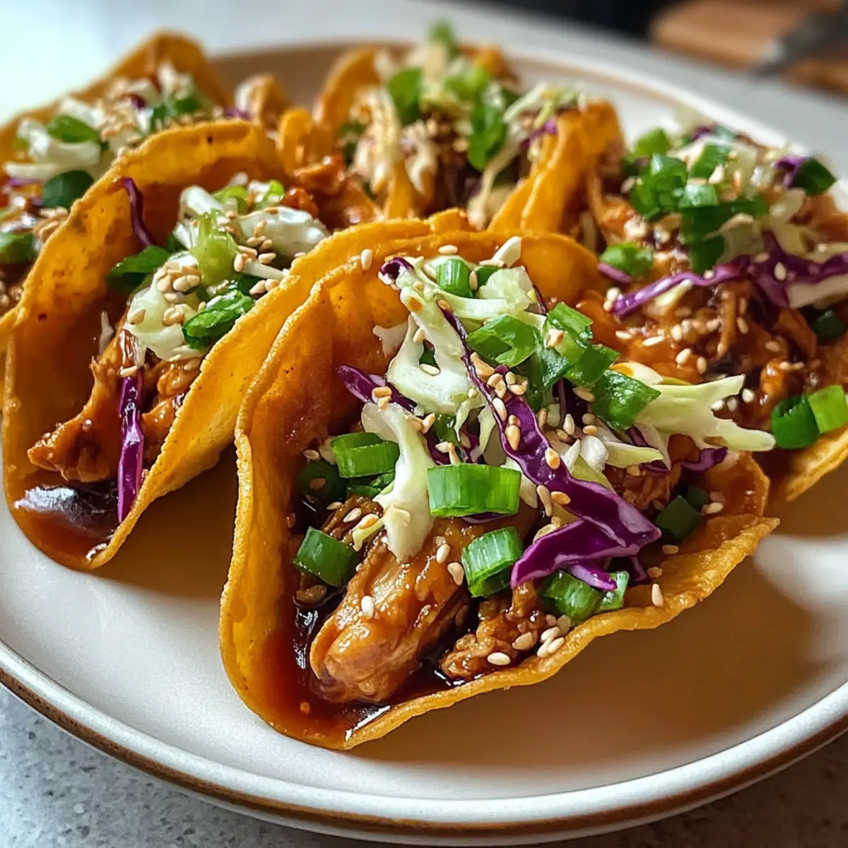Honey Garlic Chicken Wonton Tacos for a Flavorful Feast 4 Honey Garlic Chicken Wonton Tacos