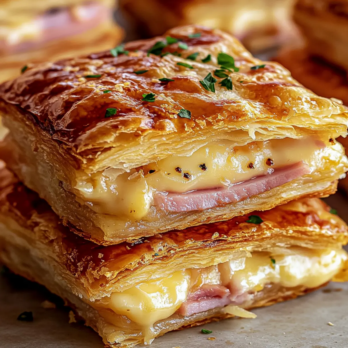 Crispy Ham & Cheese Puff