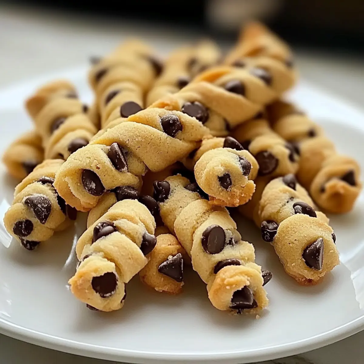 Chocolate Chip Cookie Dough Twists