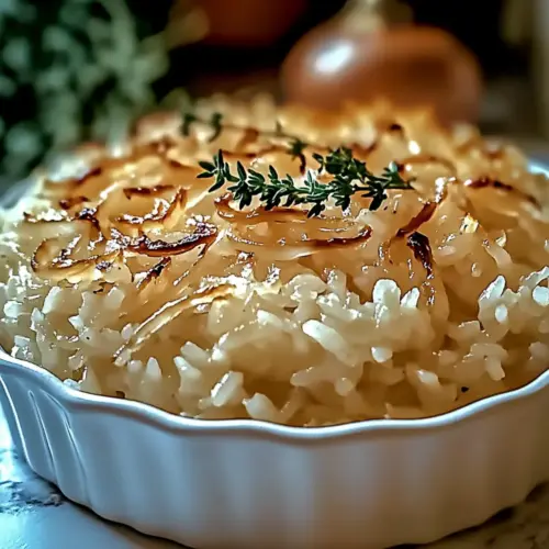 Creamy French Onion Butter Rice