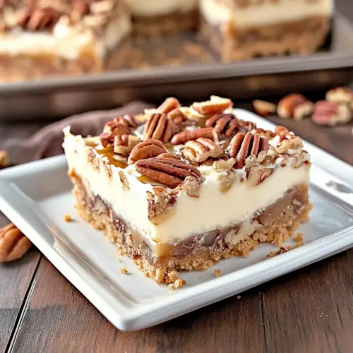 Dreamy Pecan Pie Cheesecake Bars