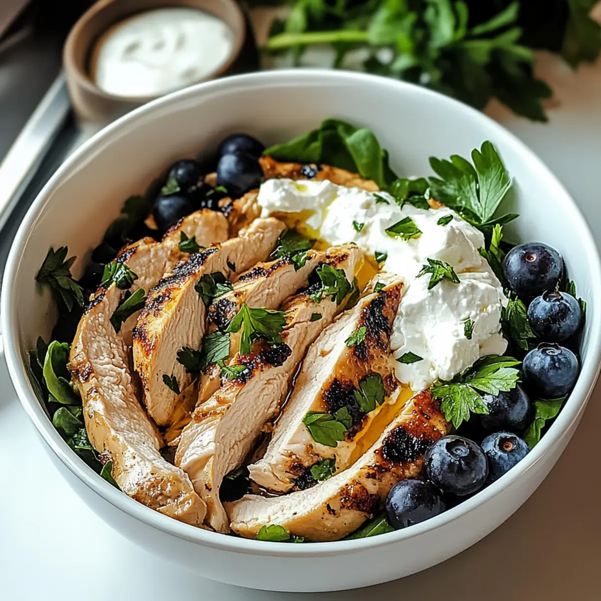 Chicken Blueberry Feta Salad
