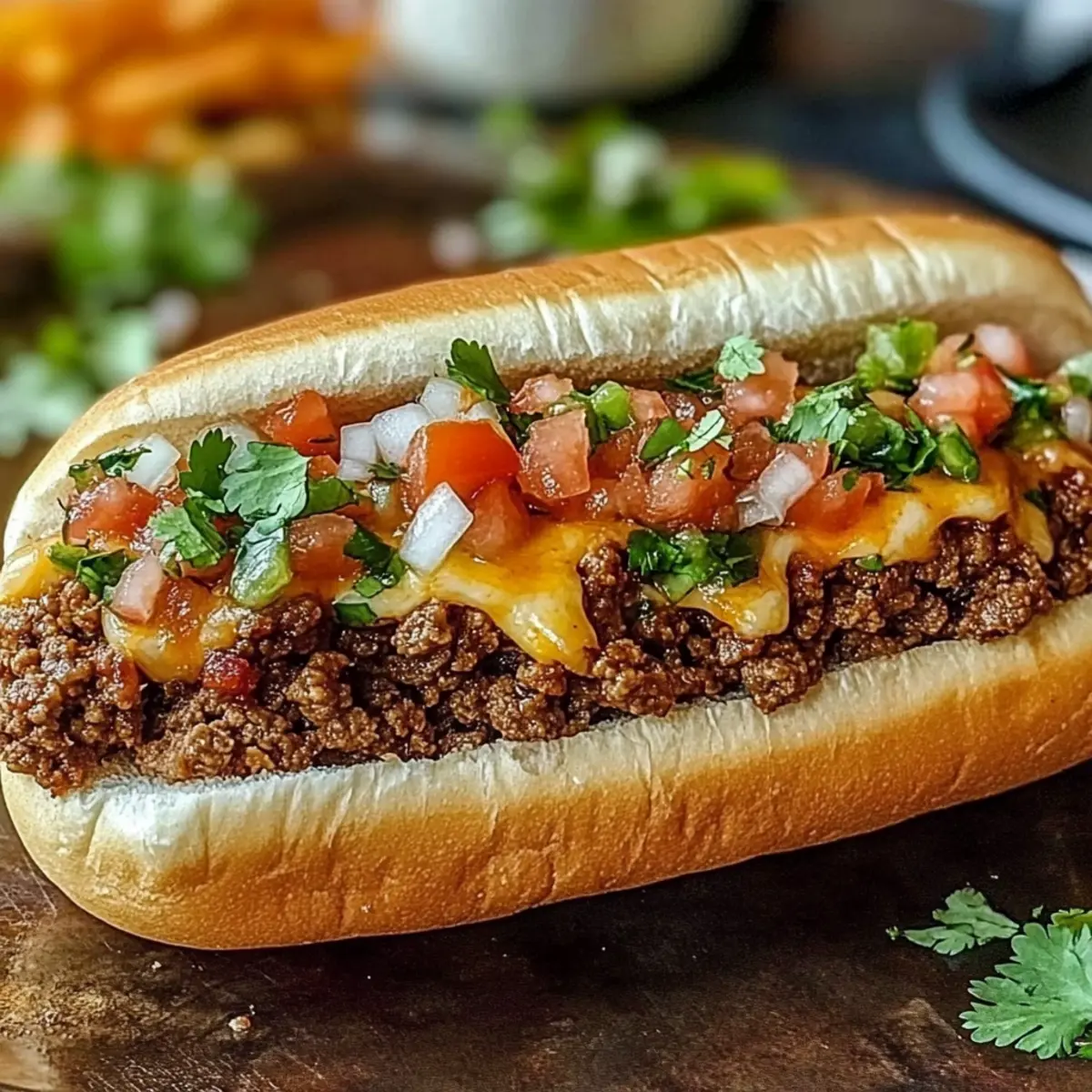 Mexican Chopped Cheese Sandwich