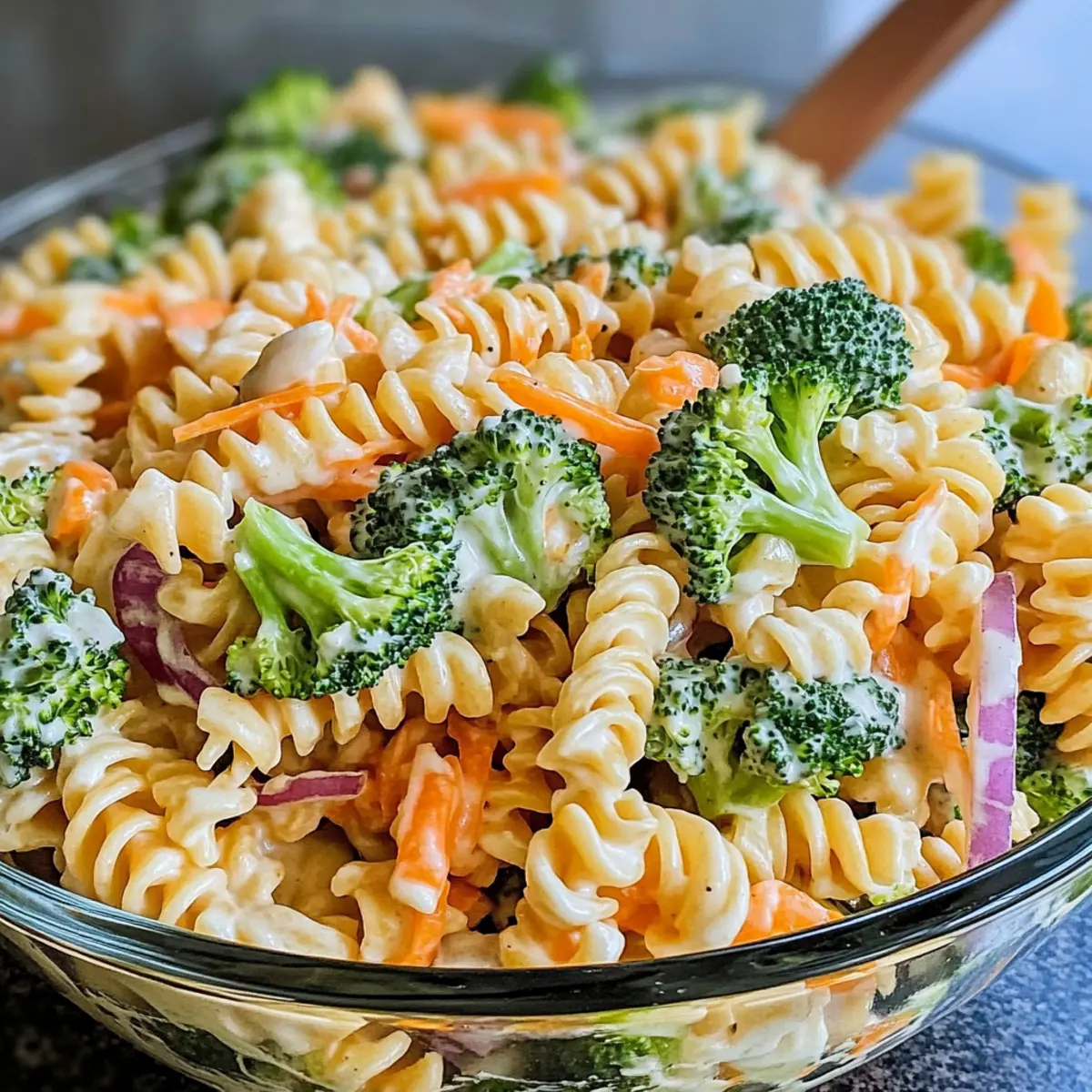 Broccoli Cheddar Pasta Salad
