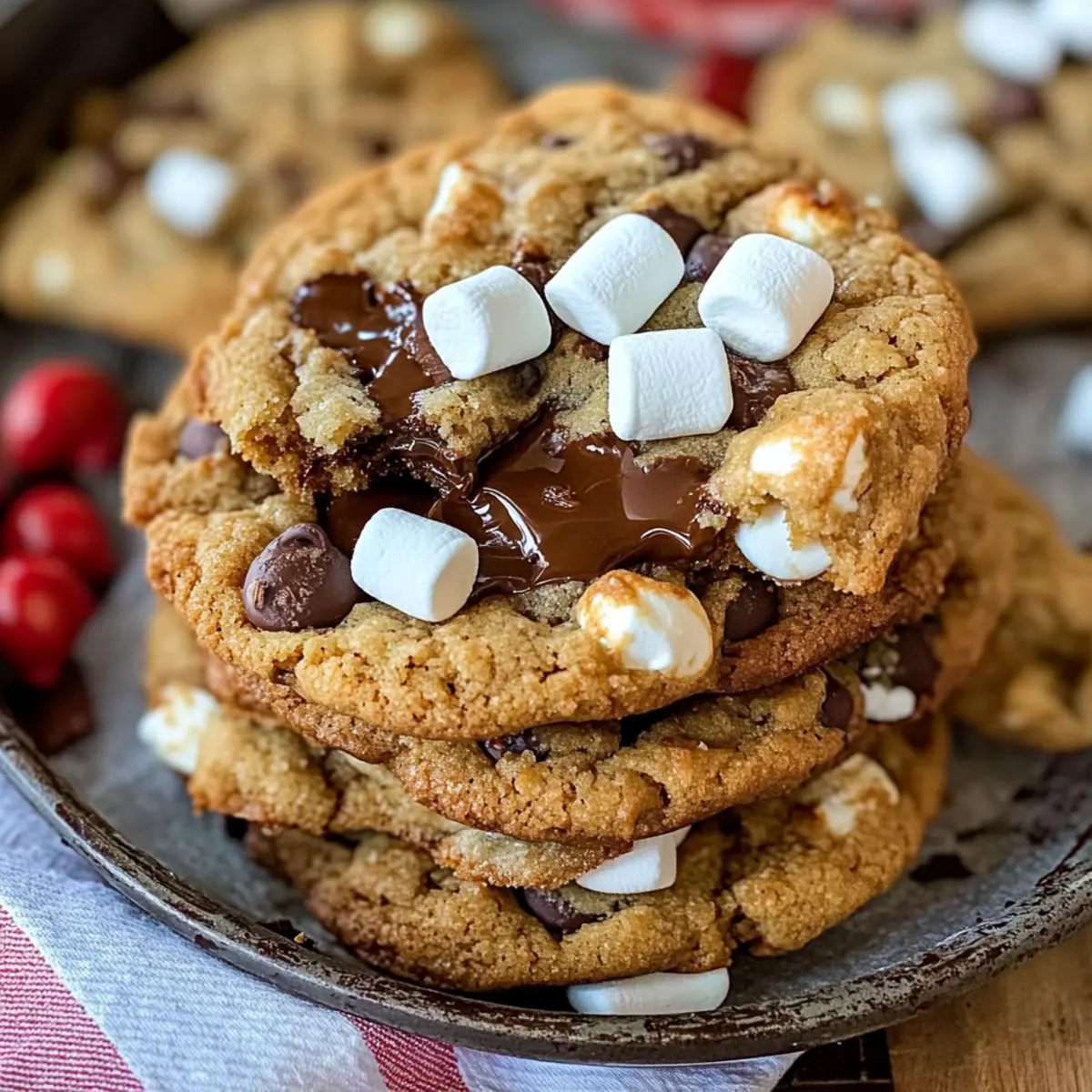 S’mores Chocolate Chip Cookies