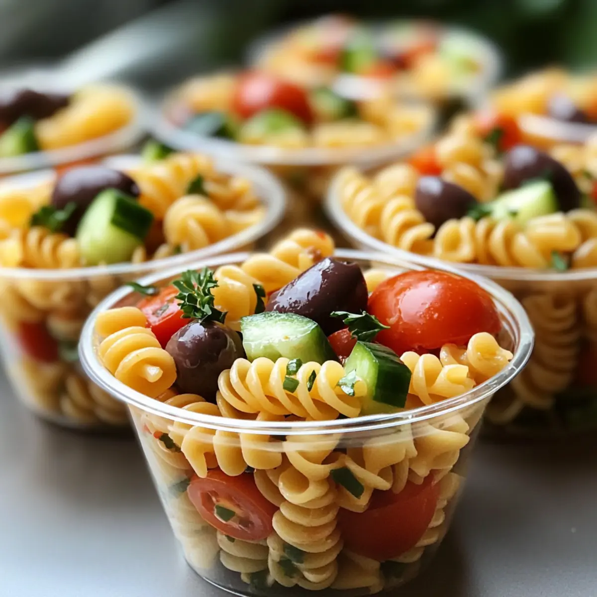 Delicious Pasta Salad Cups Perfect for Any Gathering 4 Pasta Salad Cups