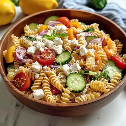 High Protein Greek Pasta Salad for a Fresh, Flavorful Boost 7 High Protein Greek Pasta Salad