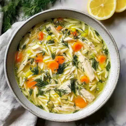 Creamy Greek Lemon Chicken Soup