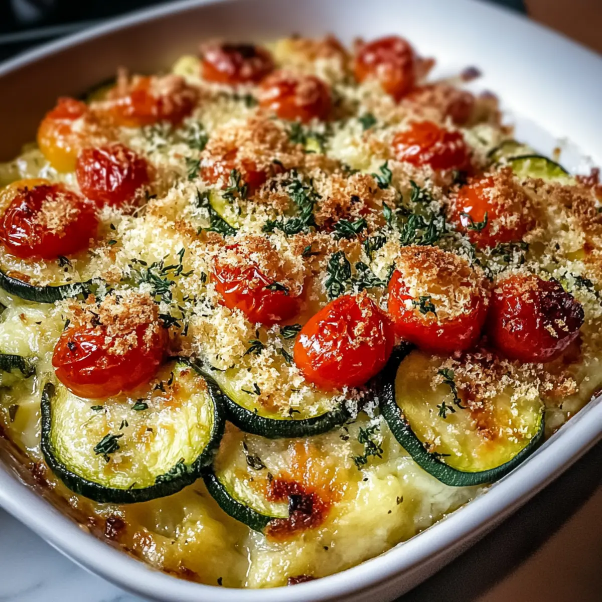 Savory Garden Zucchini Casserole