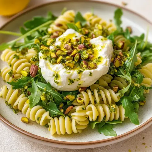 Lemon Burrata Pasta Salad