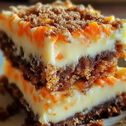 Carrot Cake Cream Cheese Bars