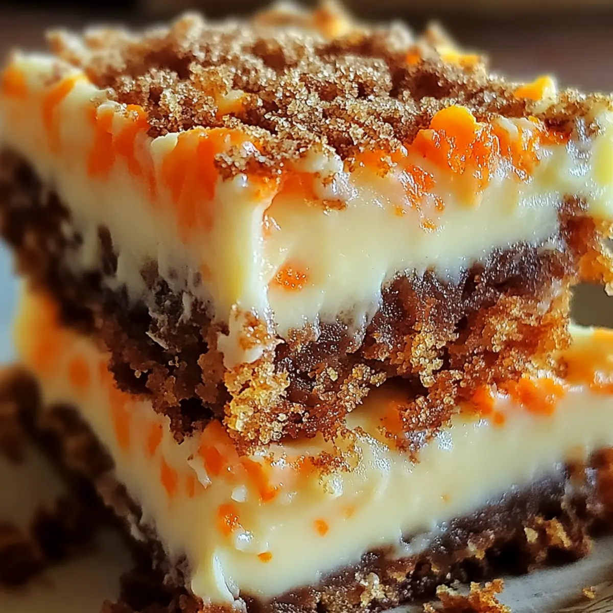 Carrot Cake Cream Cheese Bars