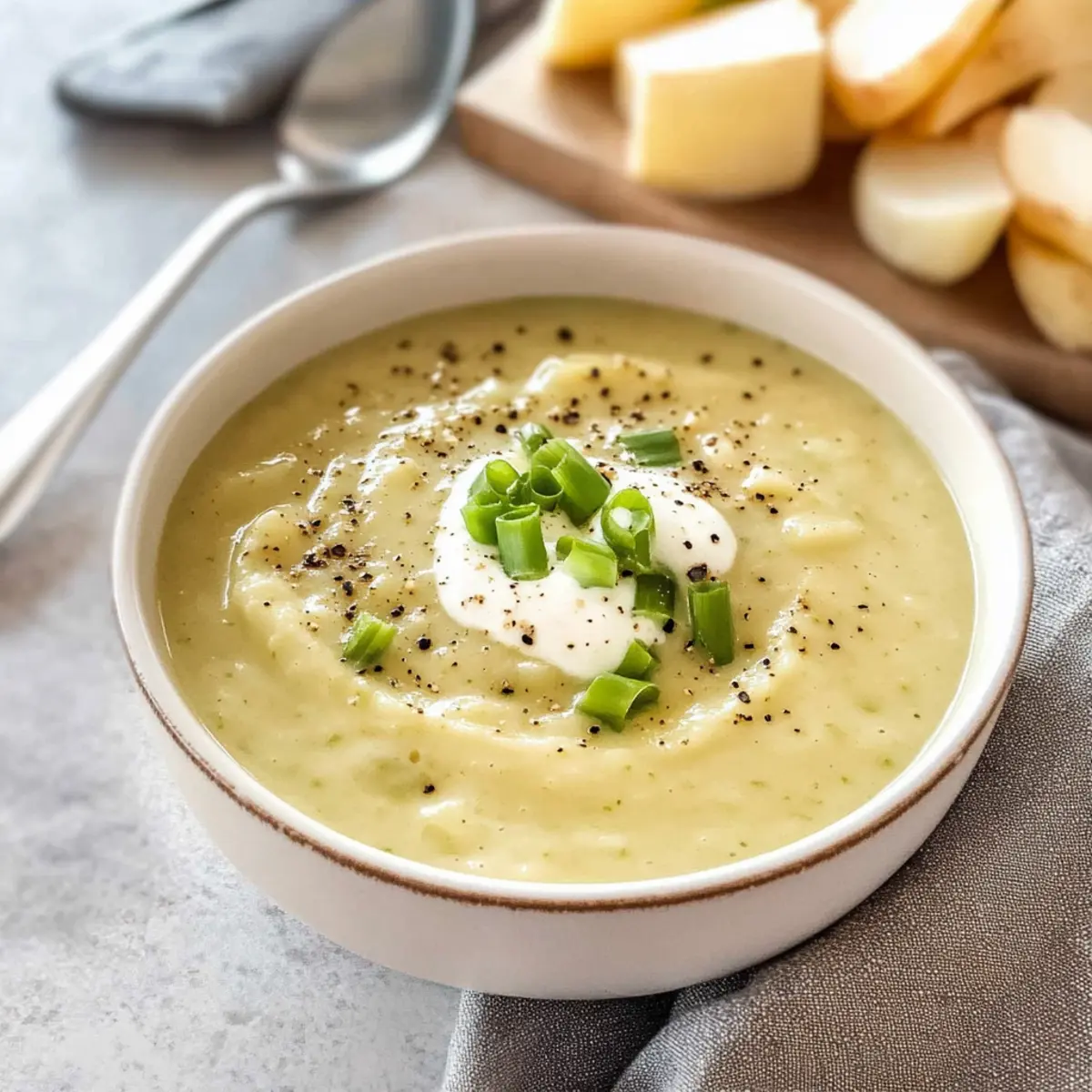 Creamy Potato and Spring Onion Soup