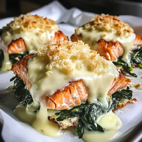 Irresistible Baked Salmon with Spinach