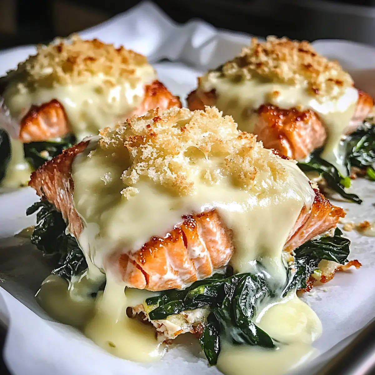 Irresistible Baked Salmon with Spinach