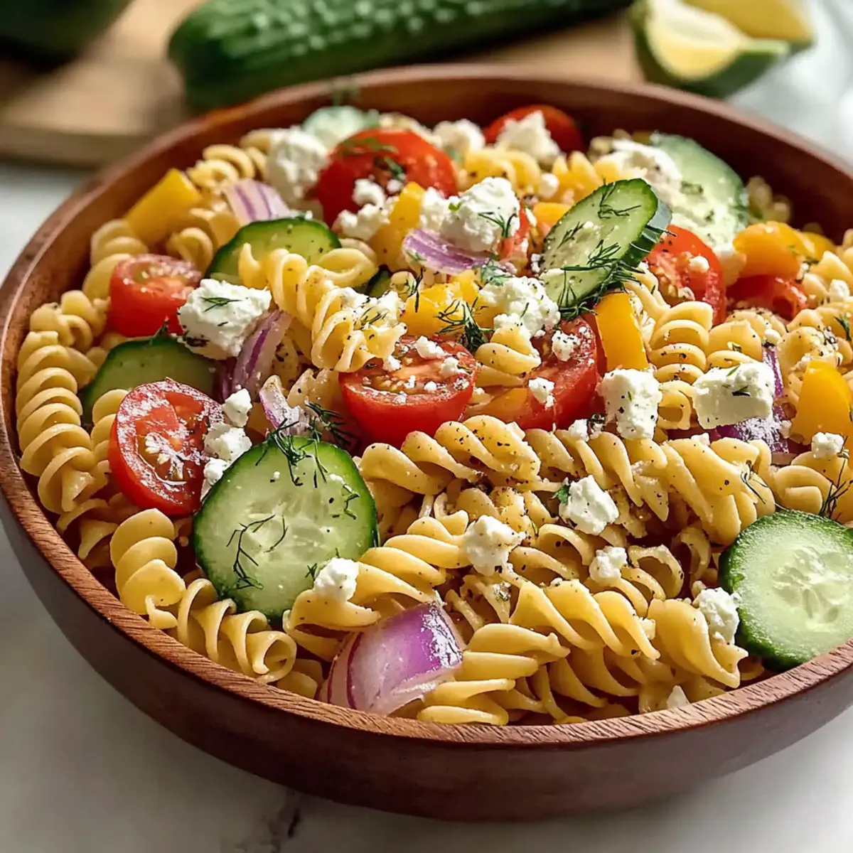 High Protein Greek Pasta Salad for Fresh Meal Prep Bliss 4 High Protein Greek Pasta Salad