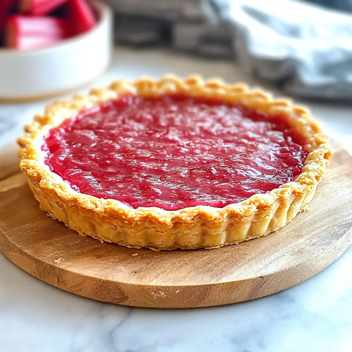 Sweet Rhubarb Custard Tart That'll Brighten Your Day 3 883b10a7 e39b 4391 bbb9