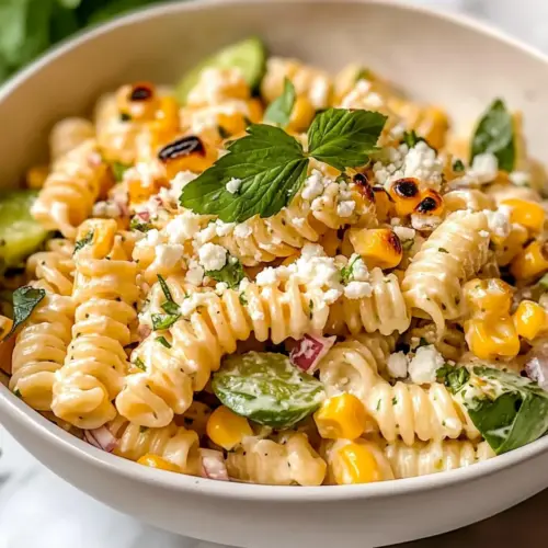 Creamy Street Corn Pasta Salad