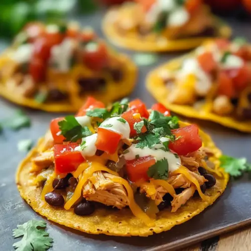 Mexican Rotisserie Chicken Tostadas