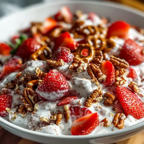 Delicious Strawberry Crackle Salad