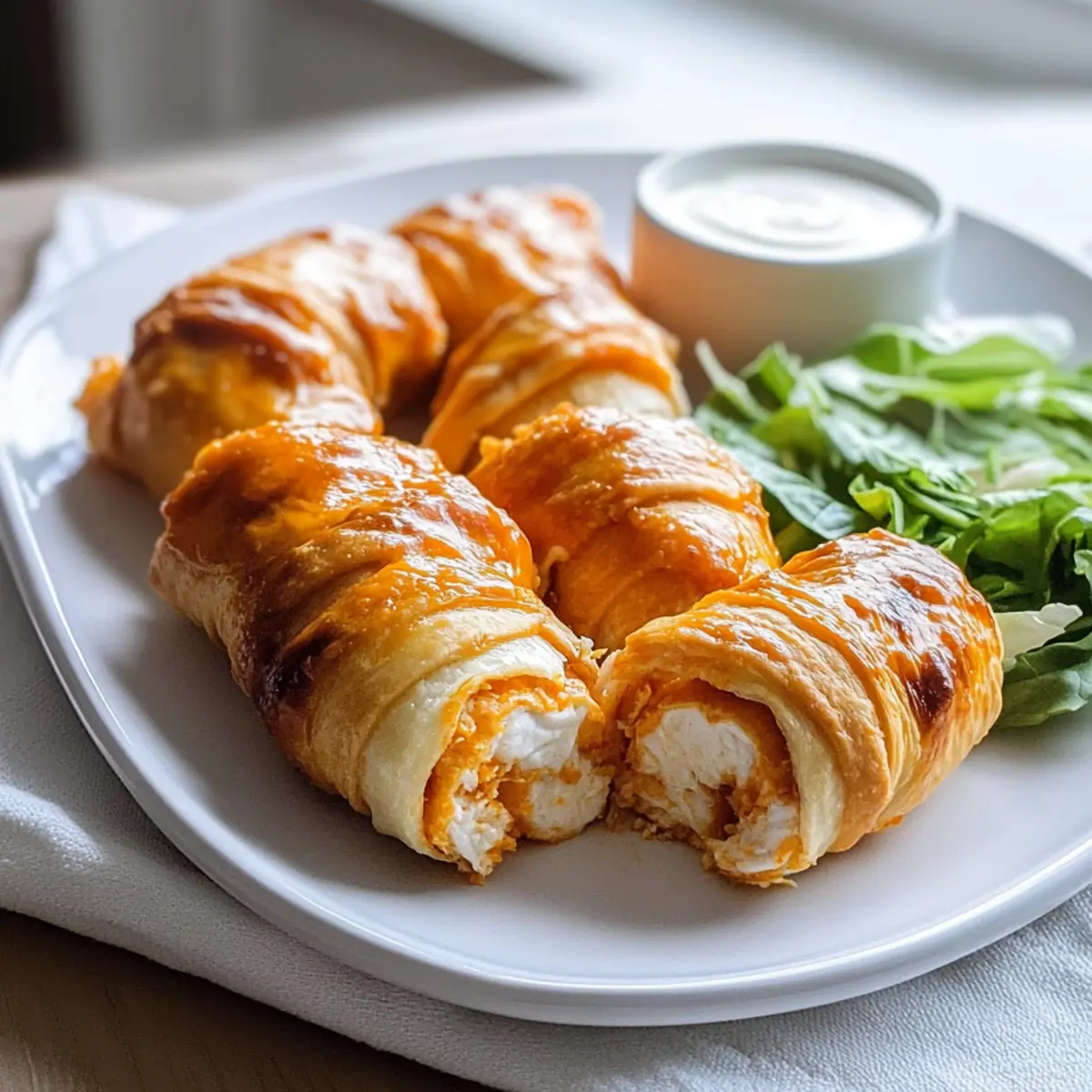 Buffalo Chicken Rollups