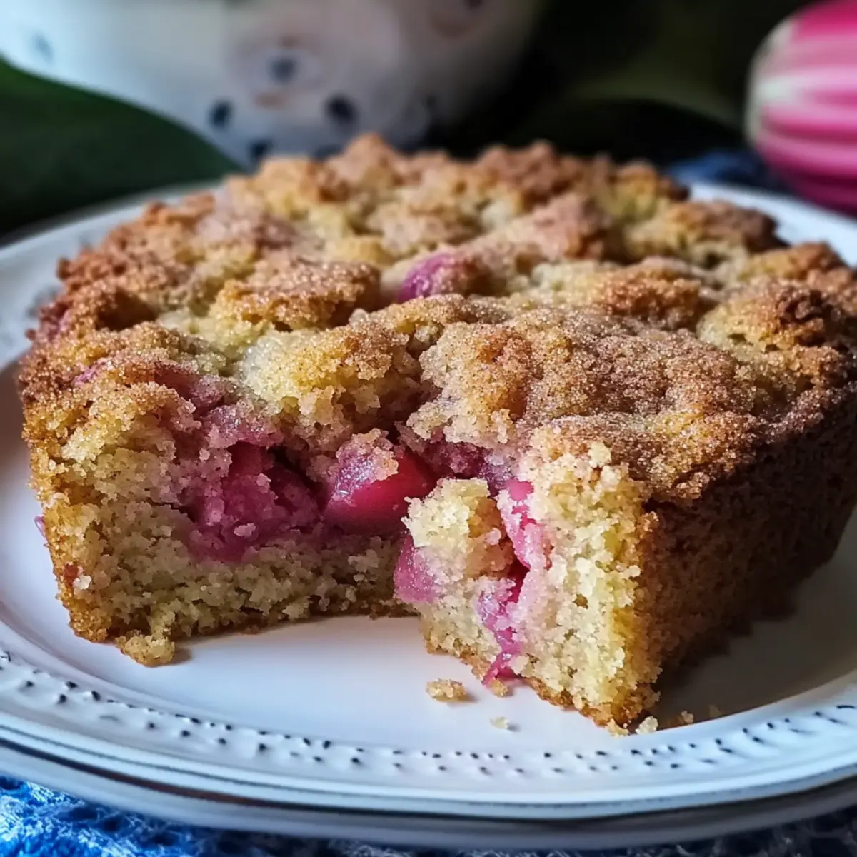 Rhubarb Coffee Cake