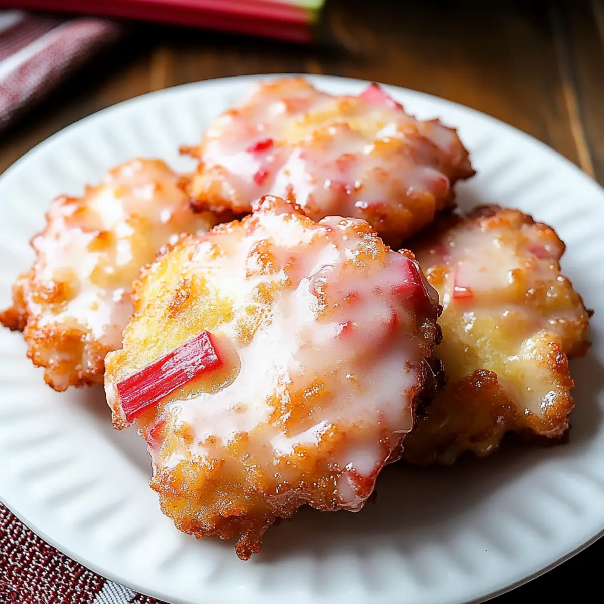 Baked Rhubarb Fritters